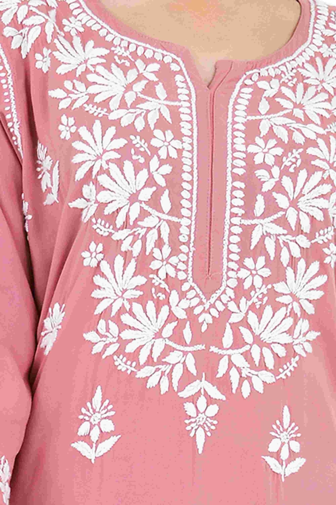 Maira modal cotton onion pink full cord set - Lucknow Threads650_OPNK