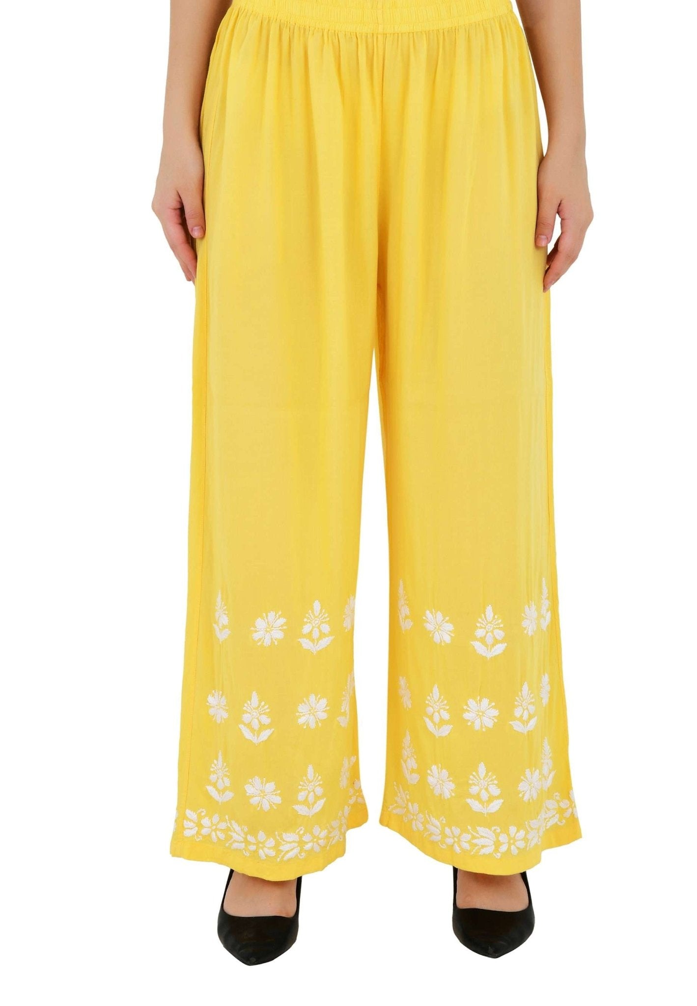 Maira modal cotton yellow full cord set - Lucknow Threads650_YLW