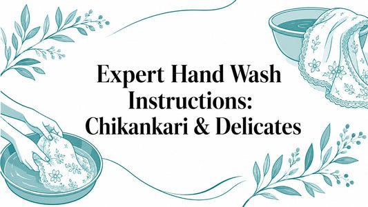 Expert Hand Wash Instructions: Chikankari & Delicates - Lucknow Threads