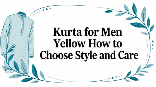 Kurta for Men Yellow How to Choose Style and Care - Lucknow Threads