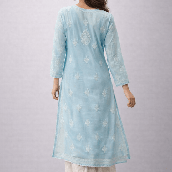 Asra – Multiple Colors Full Jaal Chikankari Kurta with Inner - Lucknow Threads