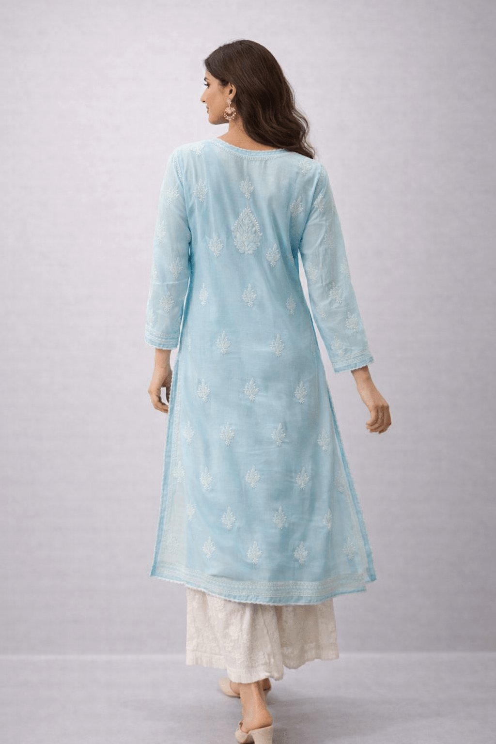 Asra – Multiple Colors Full Jaal Chikankari Kurta with Inner - Lucknow Threads