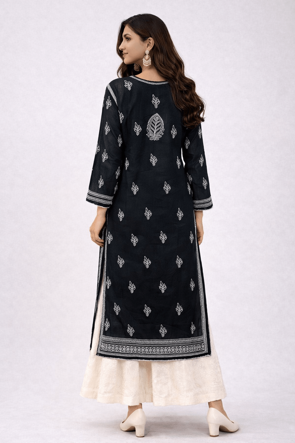Asra – Multiple Colors Full Jaal Chikankari Kurta with Inner - Lucknow Threads