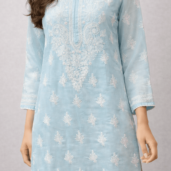 Asra – Multiple Colors Full Jaal Chikankari Kurta with Inner - Lucknow Threads