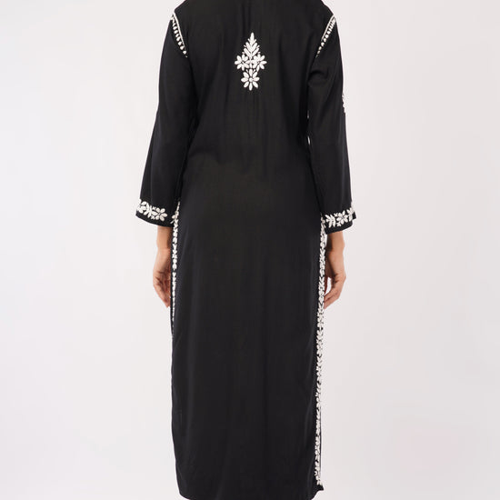 Ayat - Black Rayon Chikankari Co - ord Set - Lucknow Threads