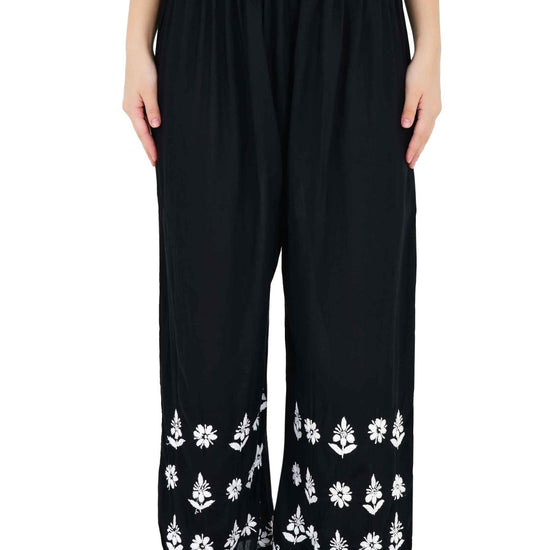 Maira modal cotton black full cord set - Lucknow Threads650_BLK