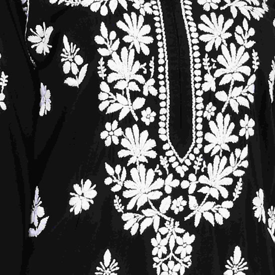 Maira modal cotton black full cord set - Lucknow Threads650_BLK