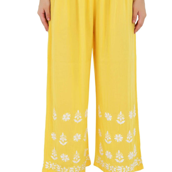 Maira modal cotton yellow full cord set - Lucknow Threads650_YLW