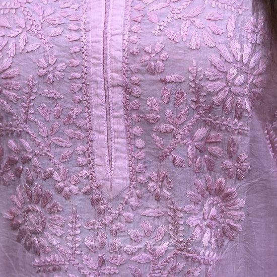 Samaira Chanderi Silk Pink Kurta - Lucknow Threads500_PNK - 1